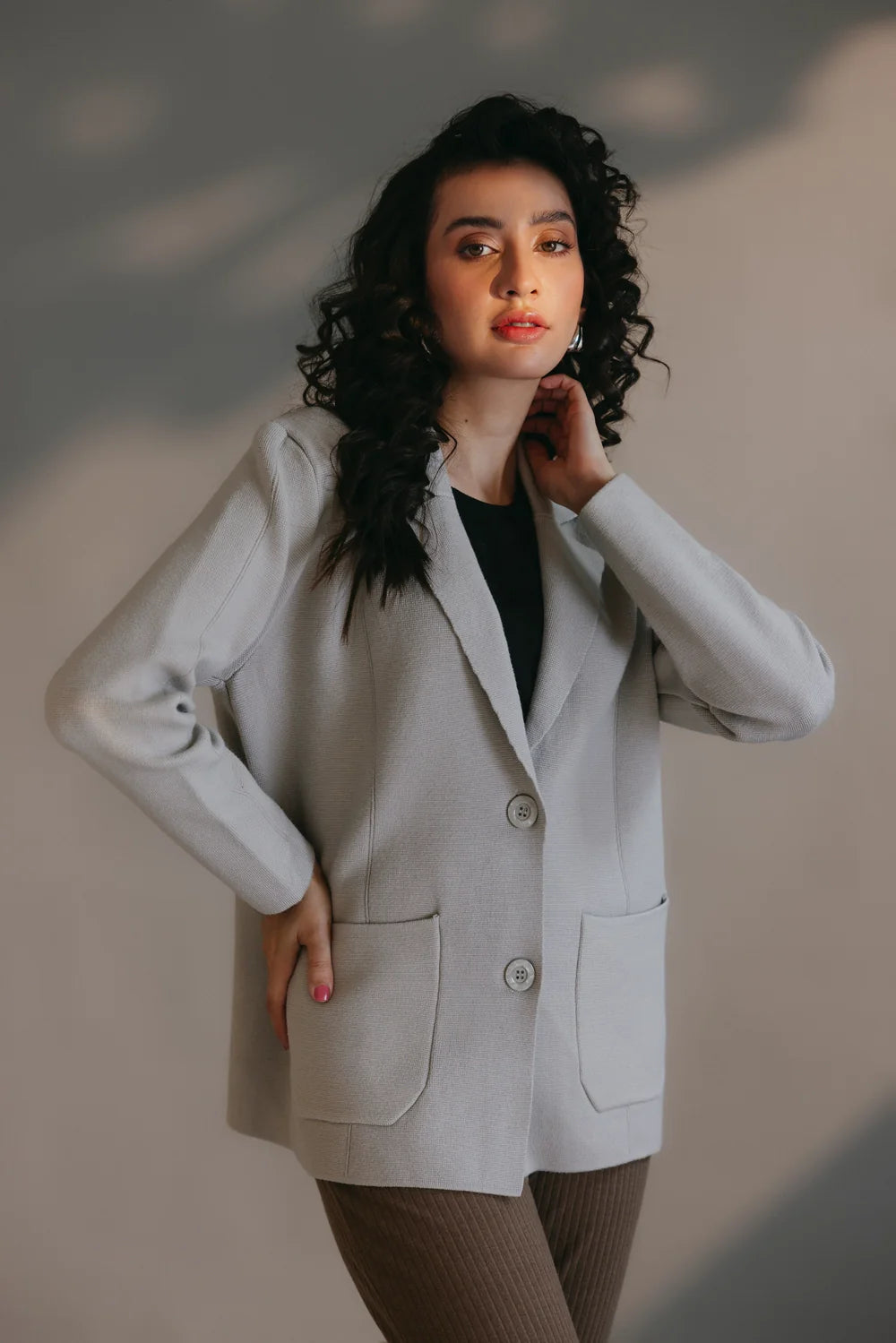 Full Sleeves Short Coat – Ellena