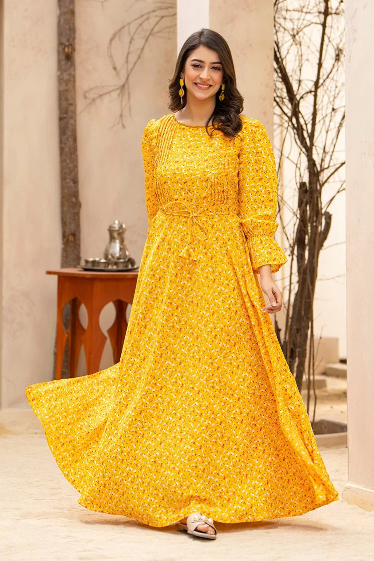 Printed Ladies Maxi Dress – Ellena