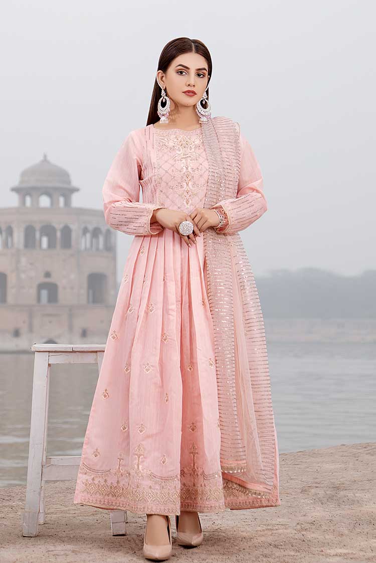 3-PC Stitched Paper Cotton Suit  Ellena
