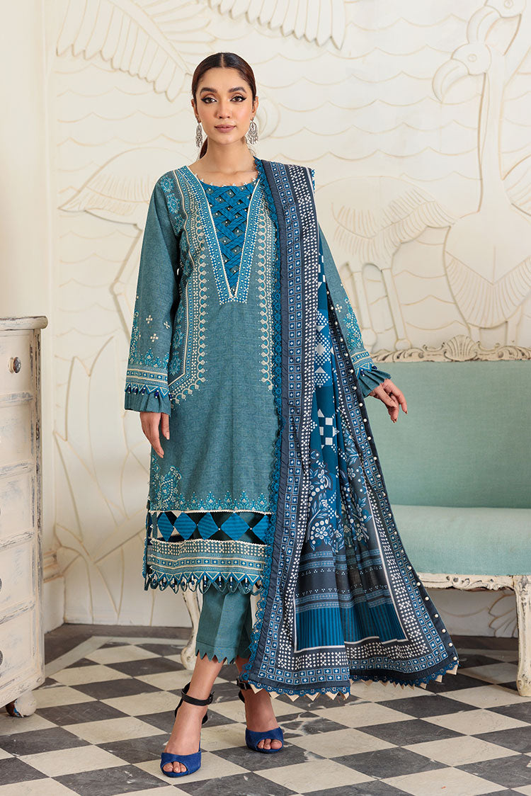 khaddar suit with wool shawl