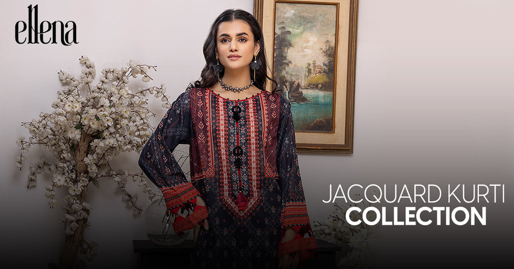 Our latest New Arrival Dresses are here in form of wonderful Jacquard Kurti Collection with alluring Embroidery