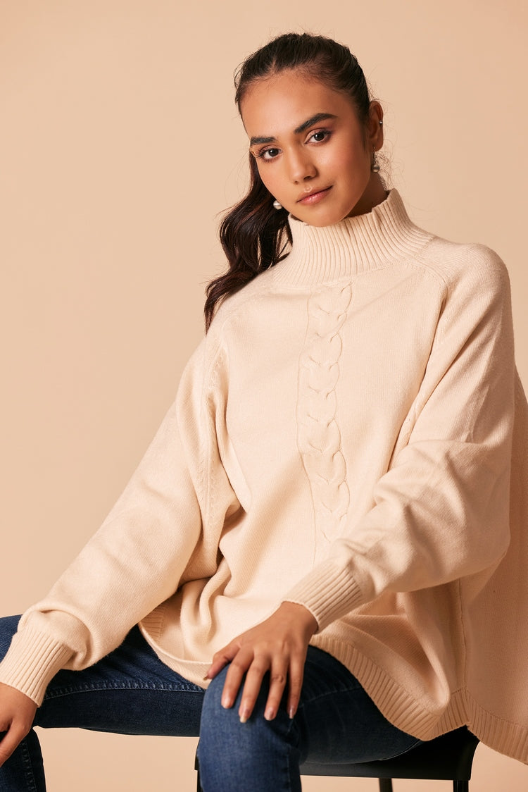 Turtle Neck Pullover Sweater