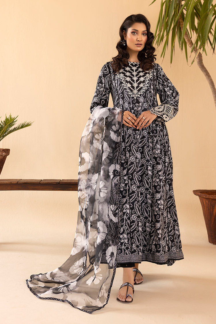 3-PC Stitched Embroidered Suit 