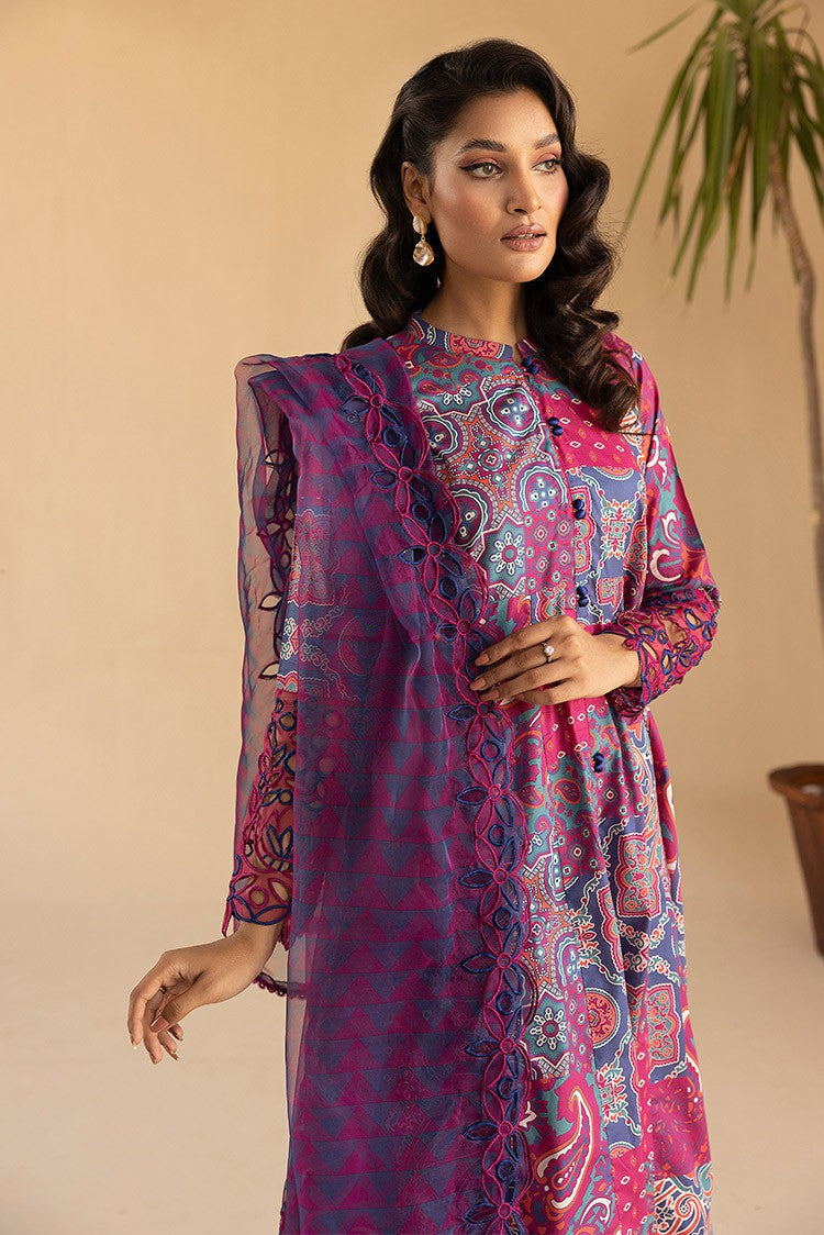 3-PC Stitched Embroidered Suit