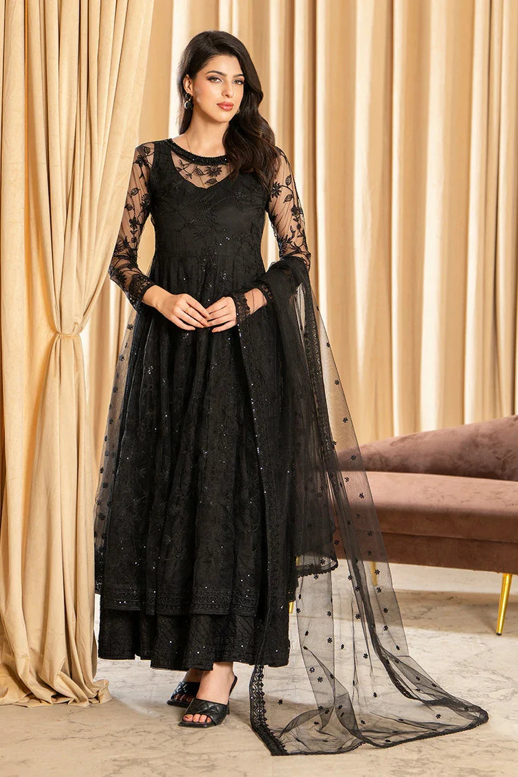 3-PC Stitched Embroidered Maxi