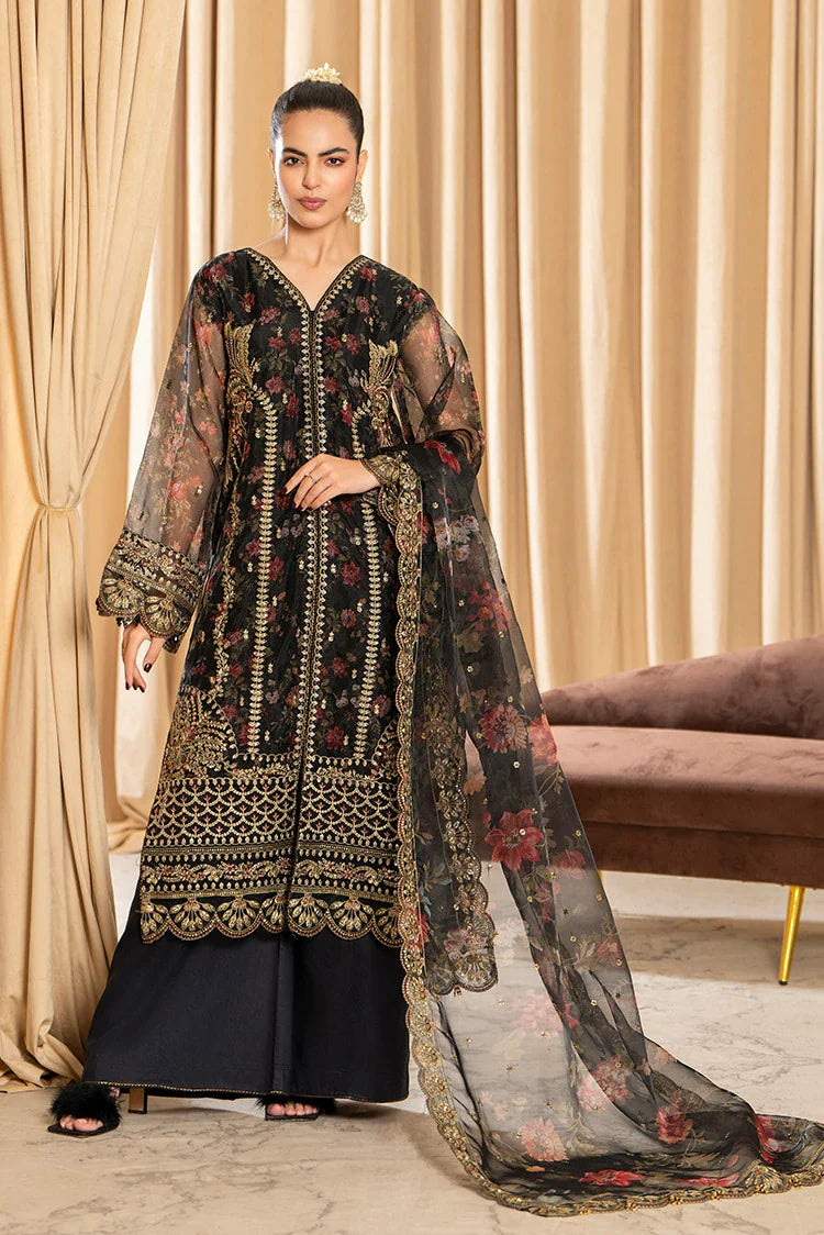 3-PC Stitched Embroidered Suit 