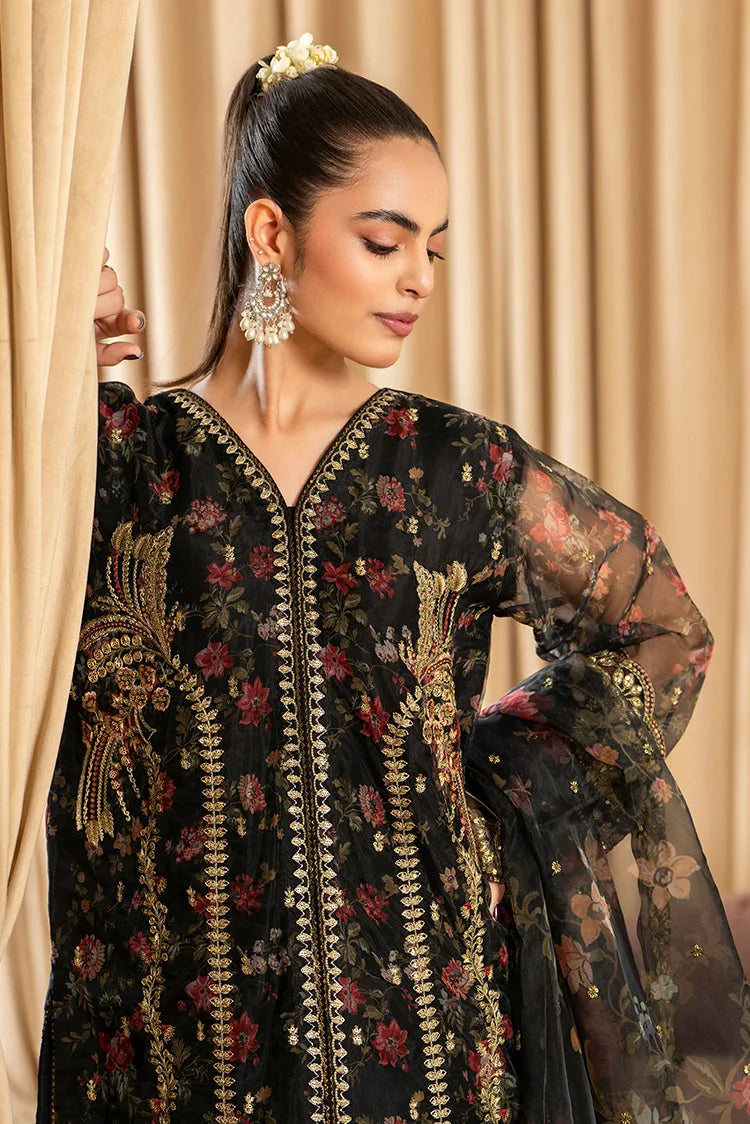 3-PC Stitched Embroidered Suit