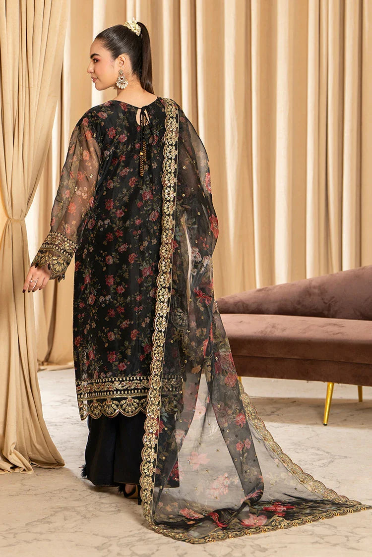 3-PC Stitched Embroidered Suit