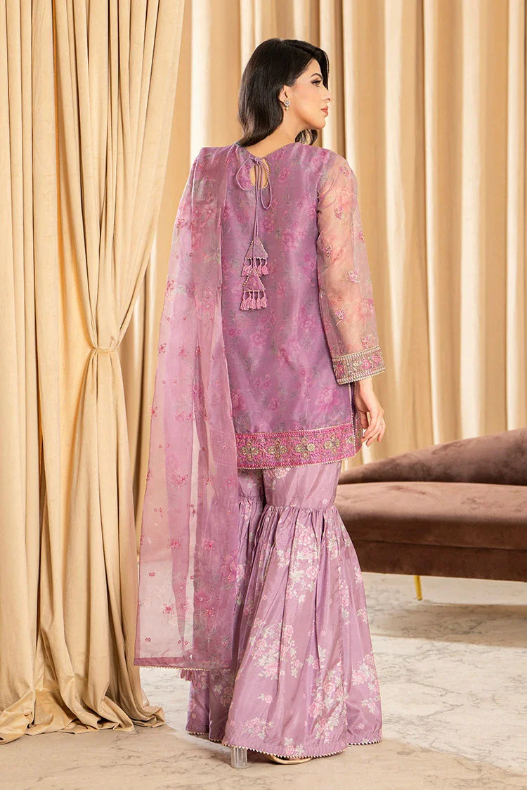 3-PC Stitched Embroidered Suit