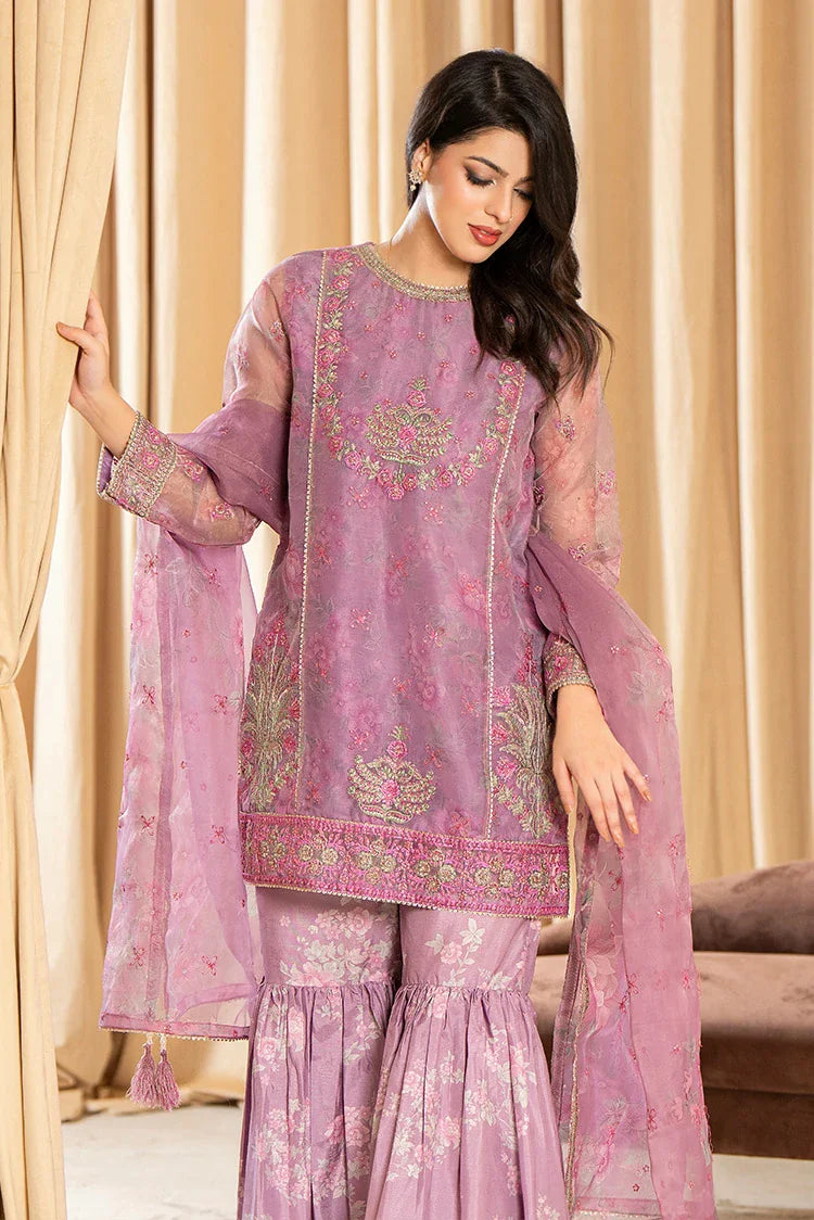 3-PC Stitched Embroidered Suit