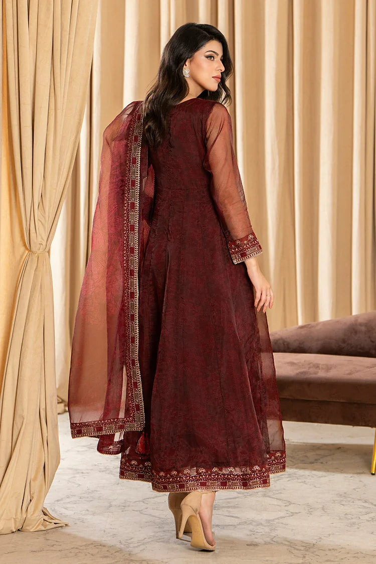 3-PC Stitched Embroidered Suit