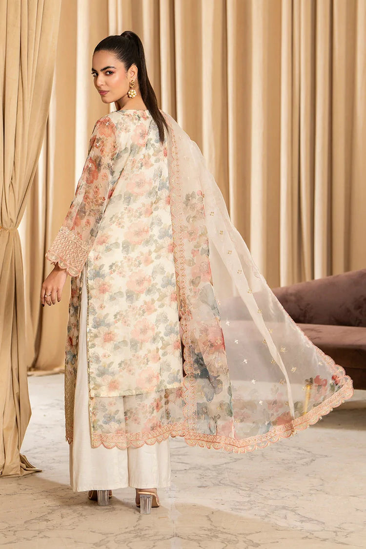 3-PC Stitched Embroidered Suit