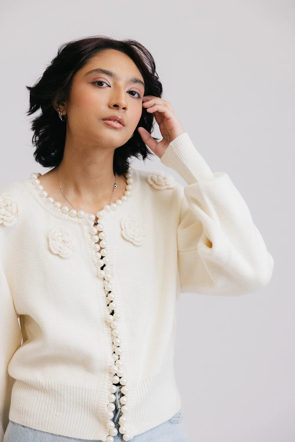 Full Sleeves Round Neck Cardigan Sweater