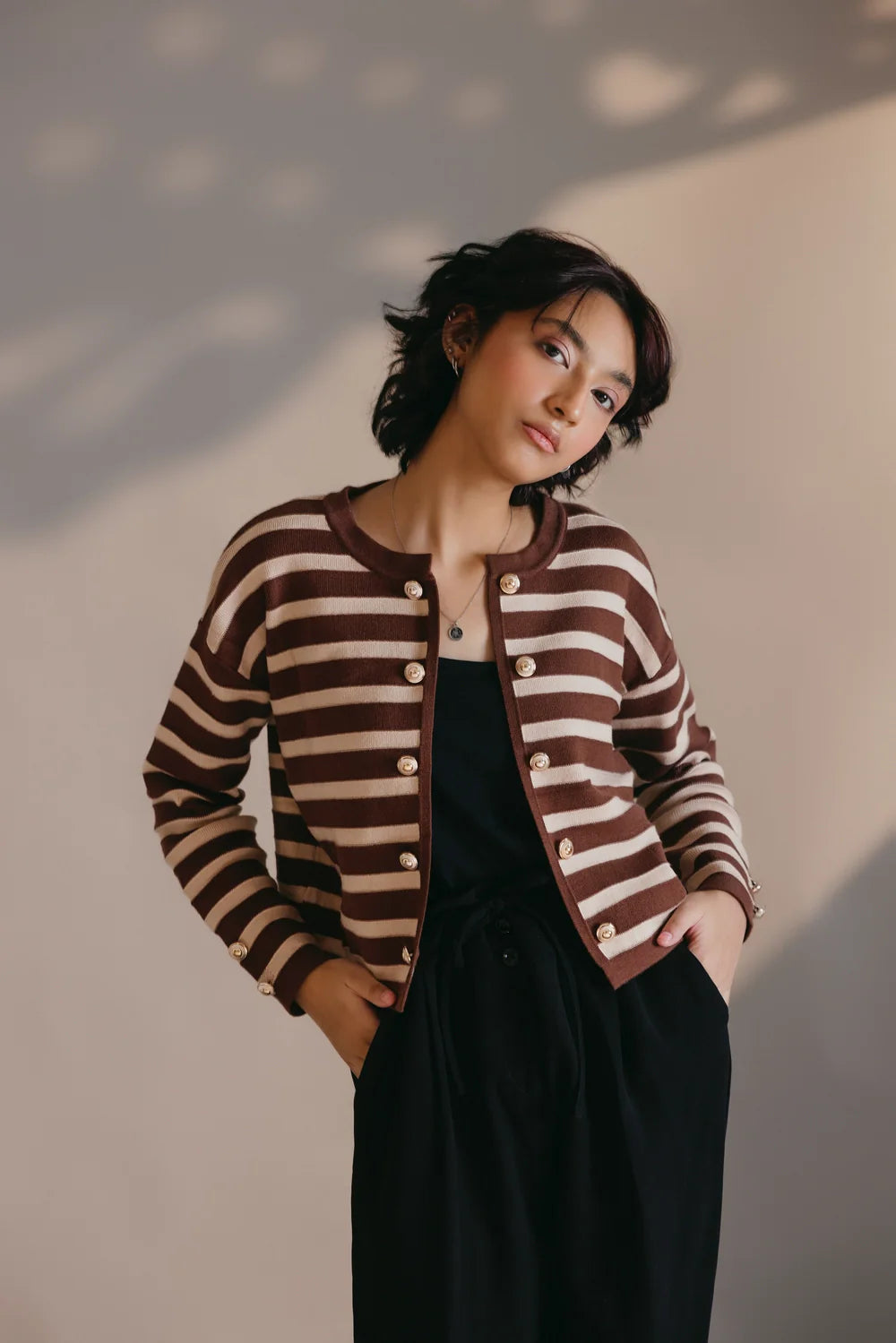 Full Sleeves Round Neck Cardigan Sweater