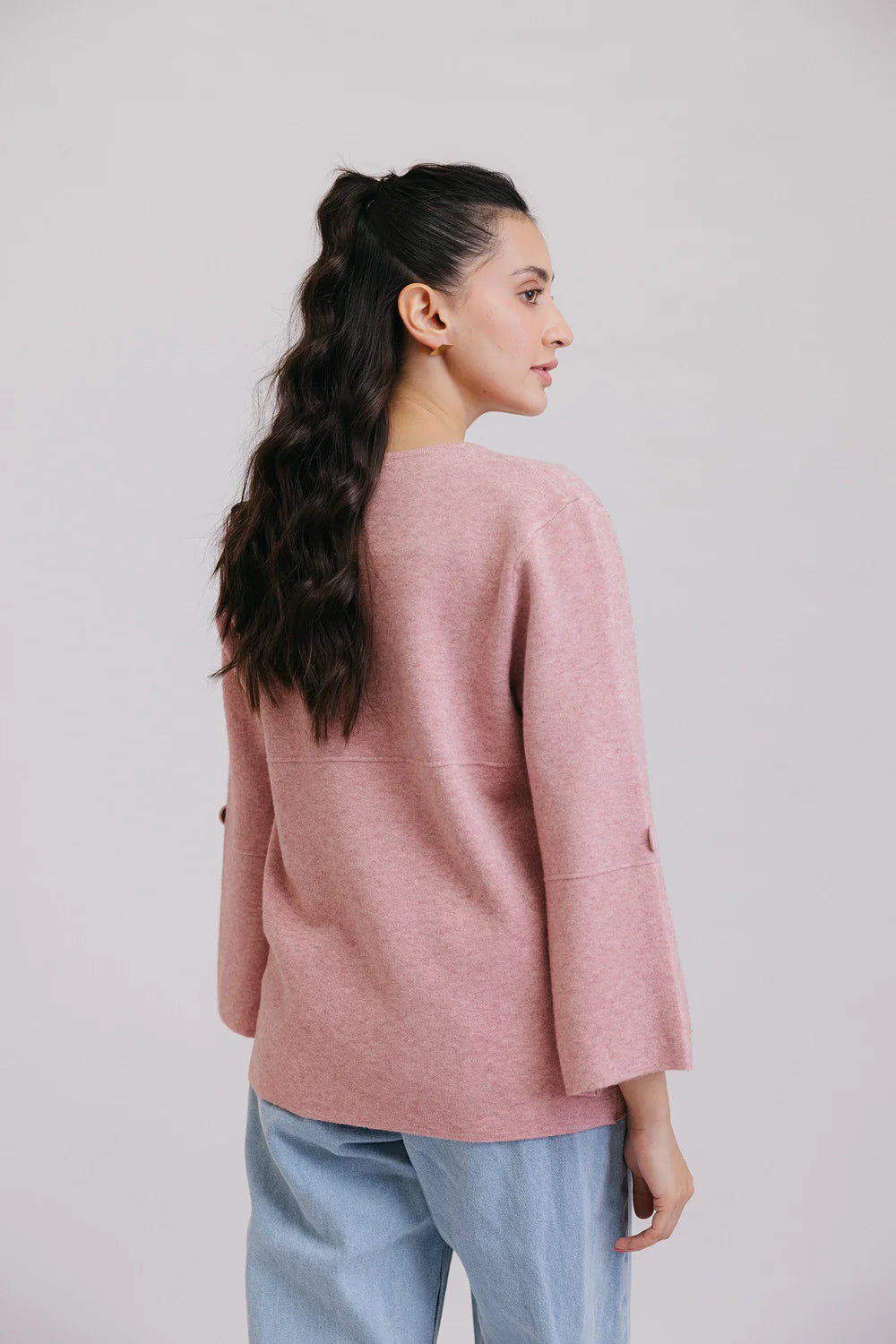 Full Sleeves Round Neck Cardigan Sweater