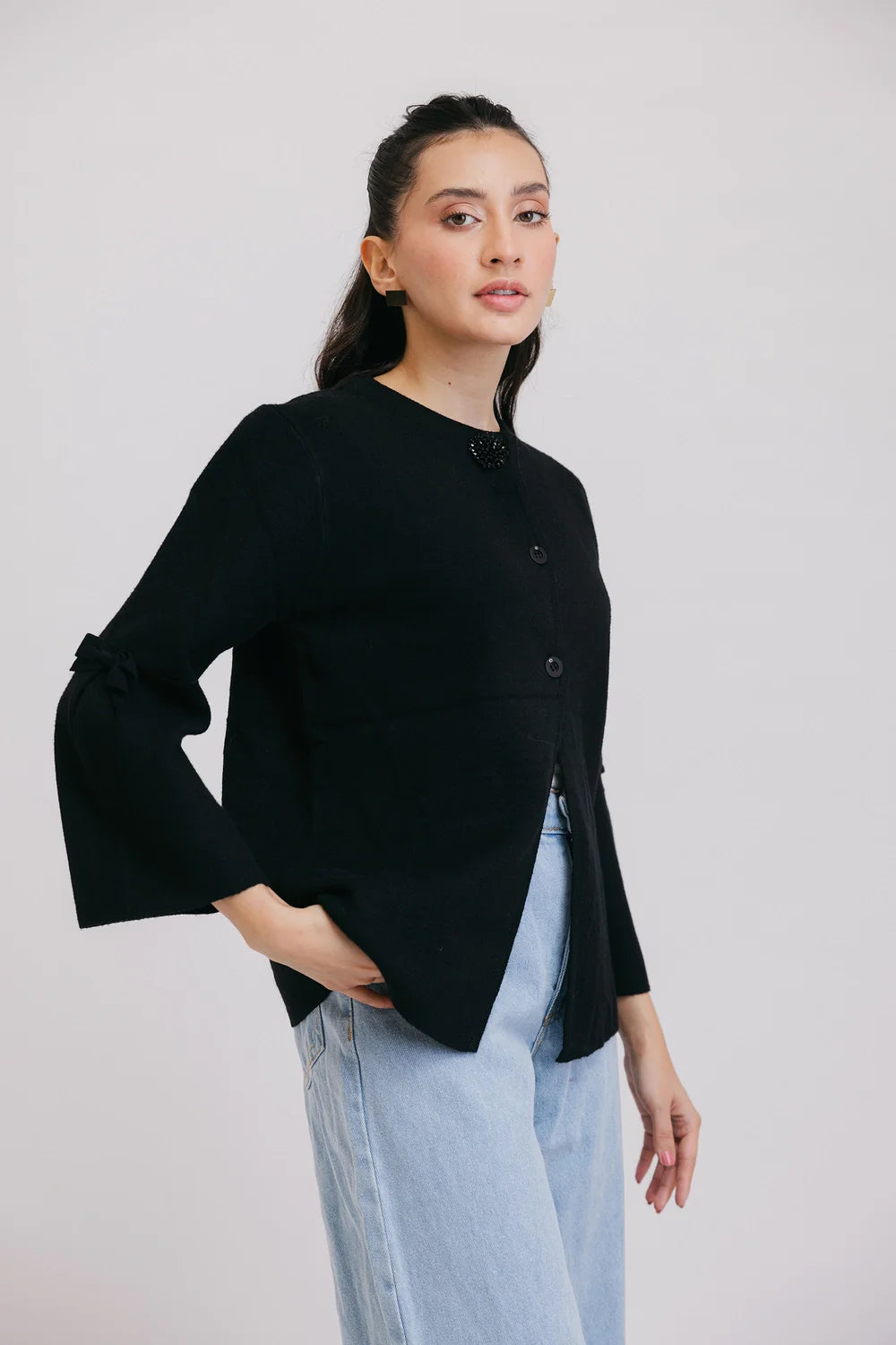 Full Sleeves Round Neck Cardigan Sweater