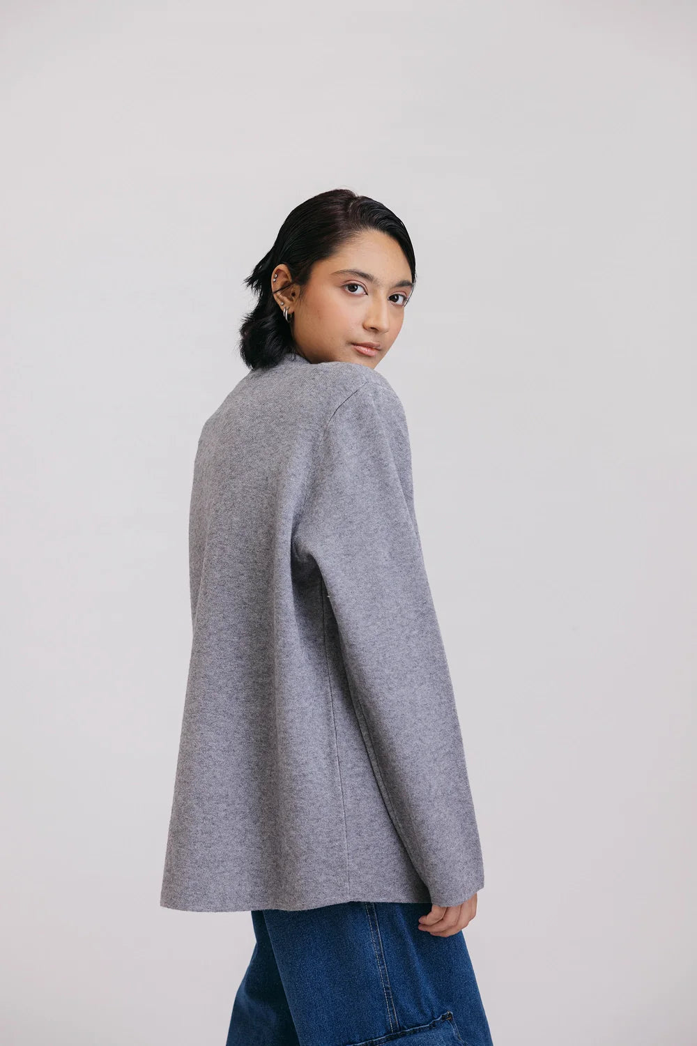 Full Sleeves Round Neck Cardigan Sweater