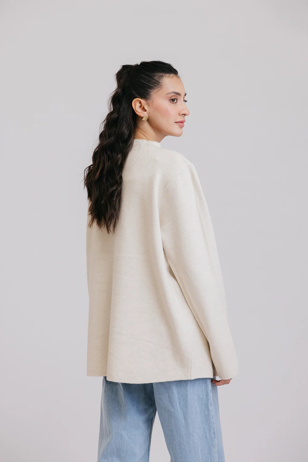 Full Sleeves Round Neck Cardigan Sweater