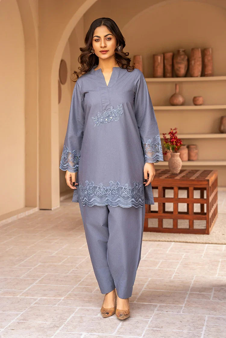 2-PC Stitched Printed Suit