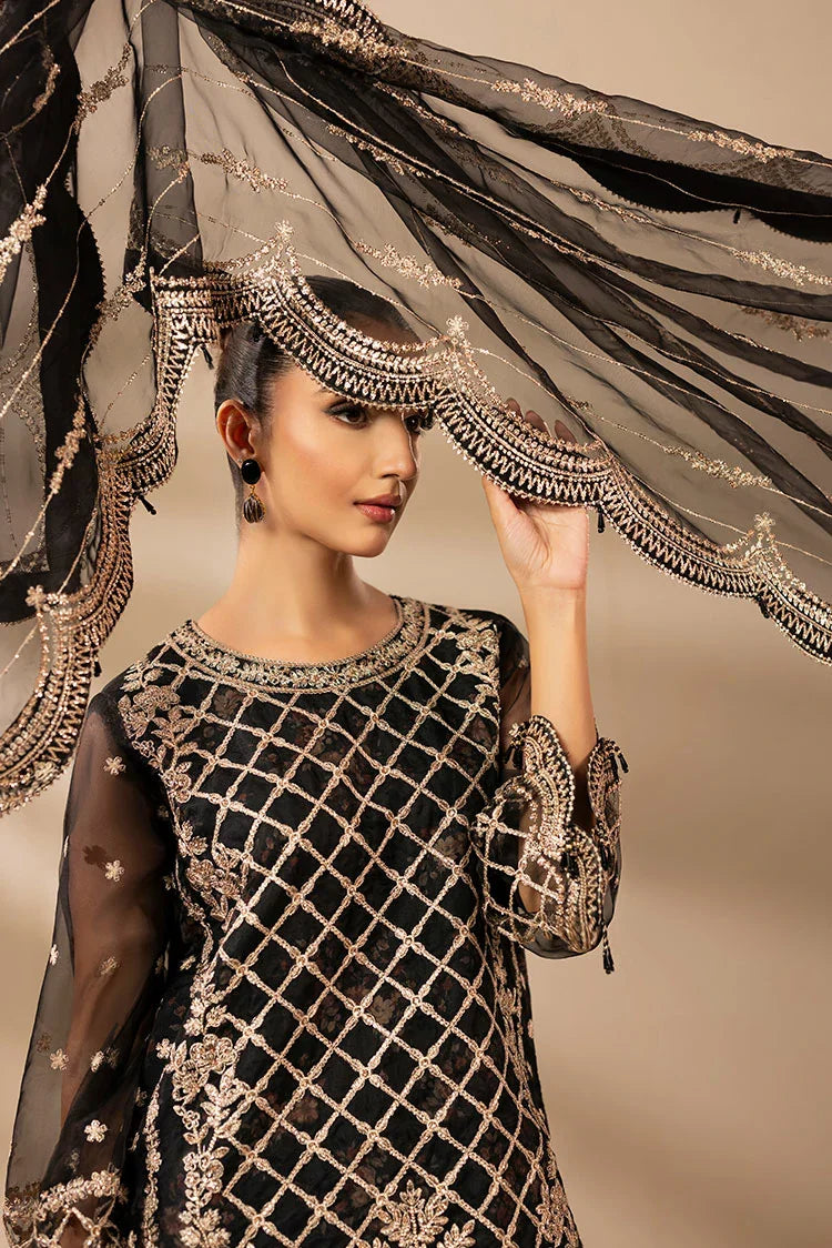 3-PC Stitched Embroidered Suit