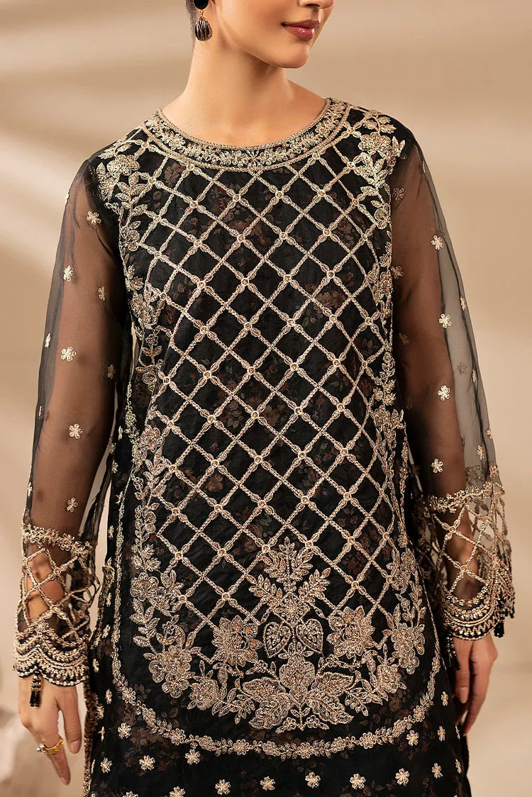 3-PC Stitched Embroidered Suit