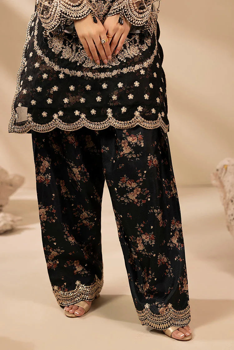 3-PC Stitched Embroidered Suit