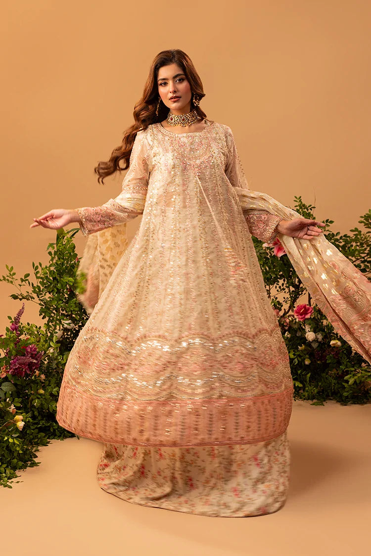 3-PC Stitched Embroidered Suit