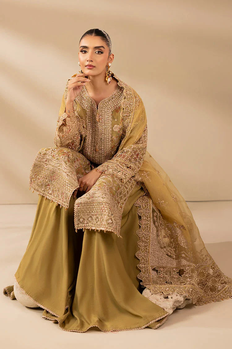 3-PC Stitched Embroidered Suit