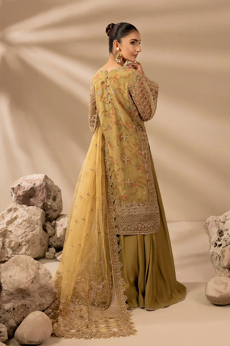 3-PC Stitched Embroidered Suit