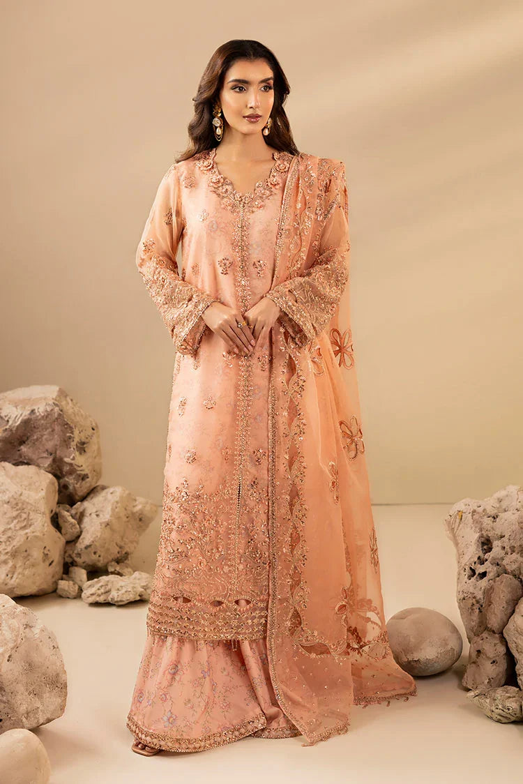 3-PC Stitched Embroidered Suit
