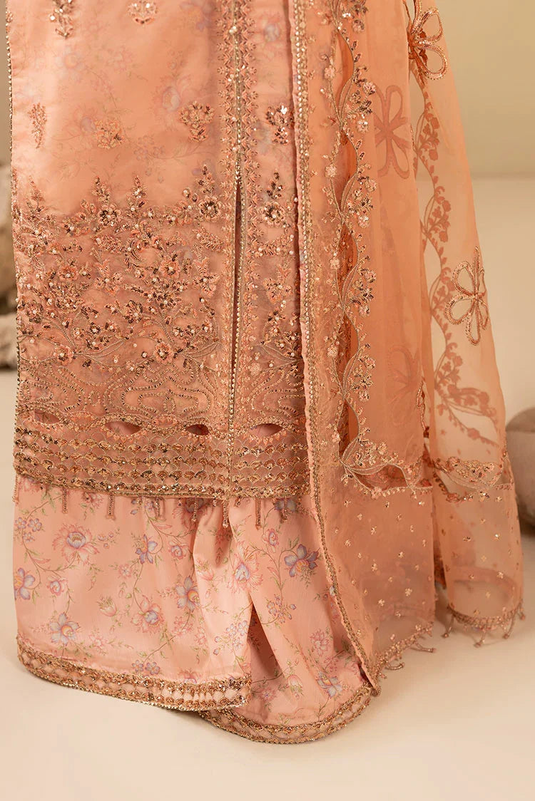 3-PC Stitched Embroidered Suit