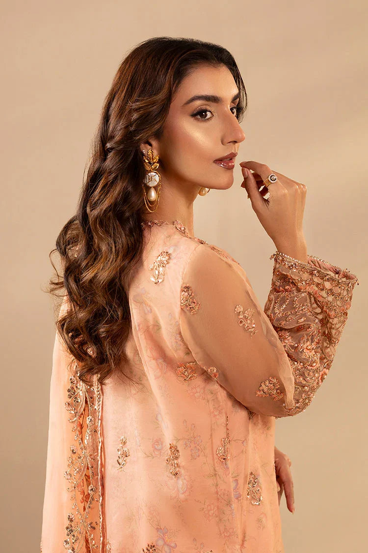 3-PC Stitched Embroidered Suit