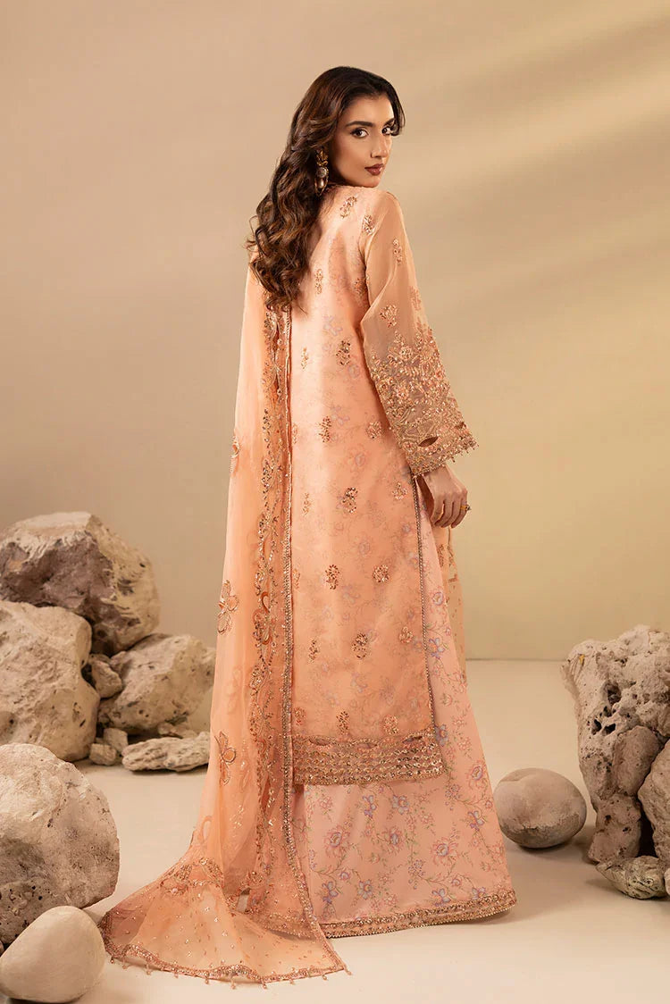 3-PC Stitched Embroidered Suit