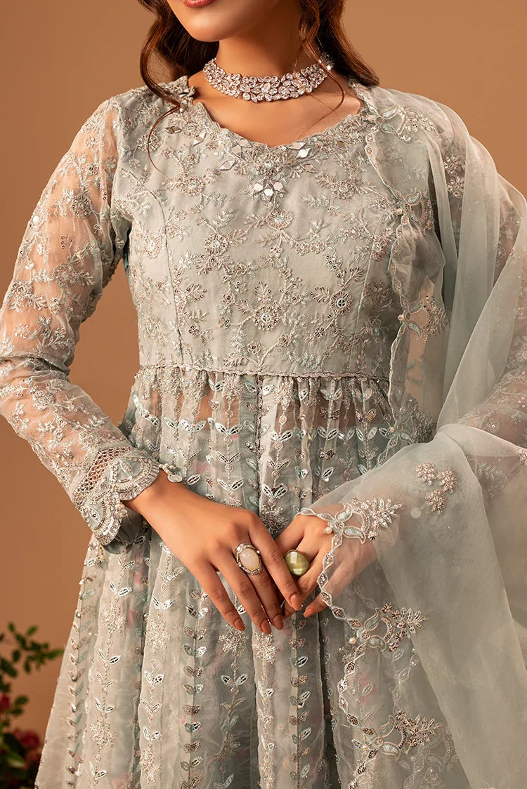 3-PC Stitched Embroidered Suit