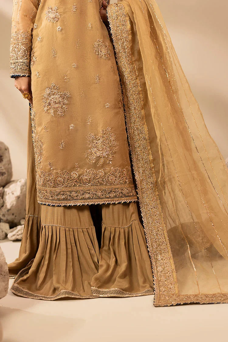 3-PC Stitched Embroidered Suit