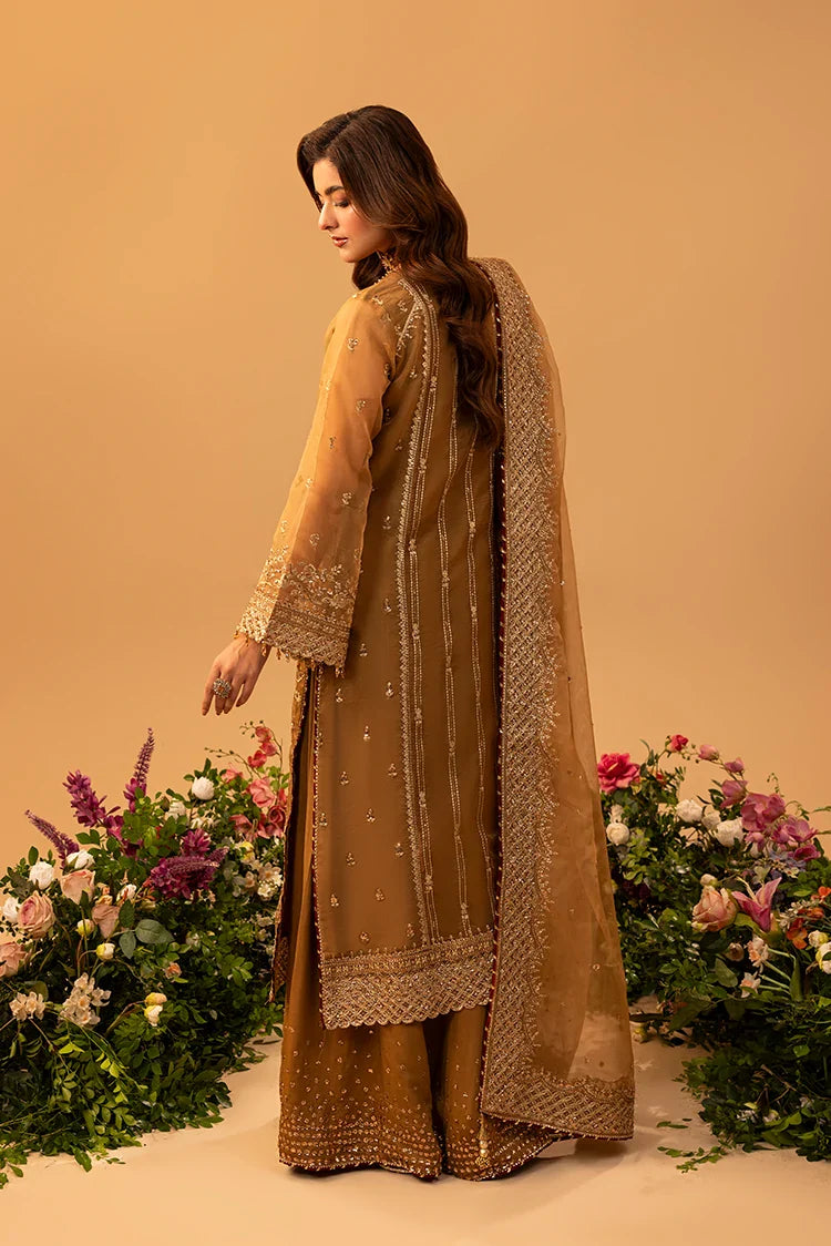3-PC Stitched Embroidered Suit