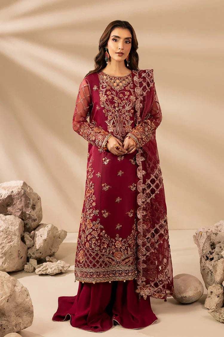 3-PC Stitched Embroidered Suit