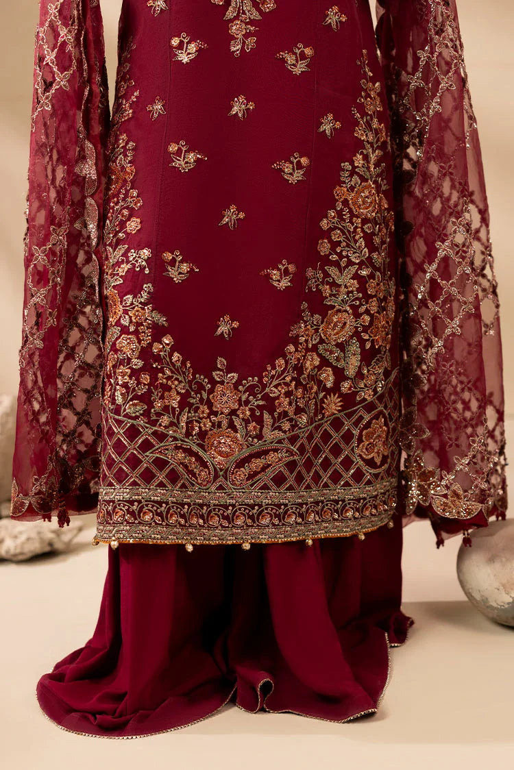 3-PC Stitched Embroidered Suit