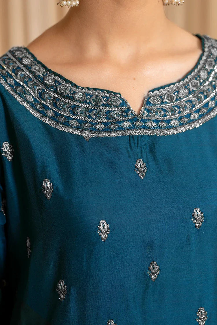 3-PC Stitched Embroidered Suit