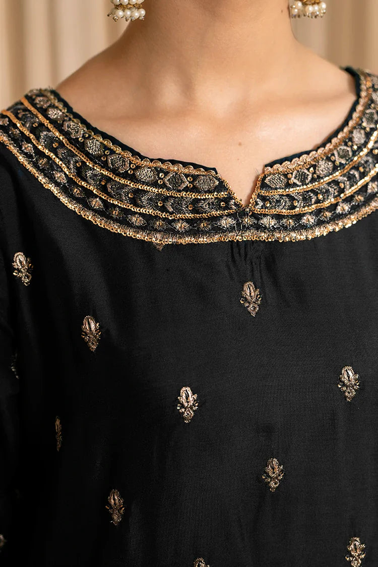 3-PC Stitched Embroidered Suit