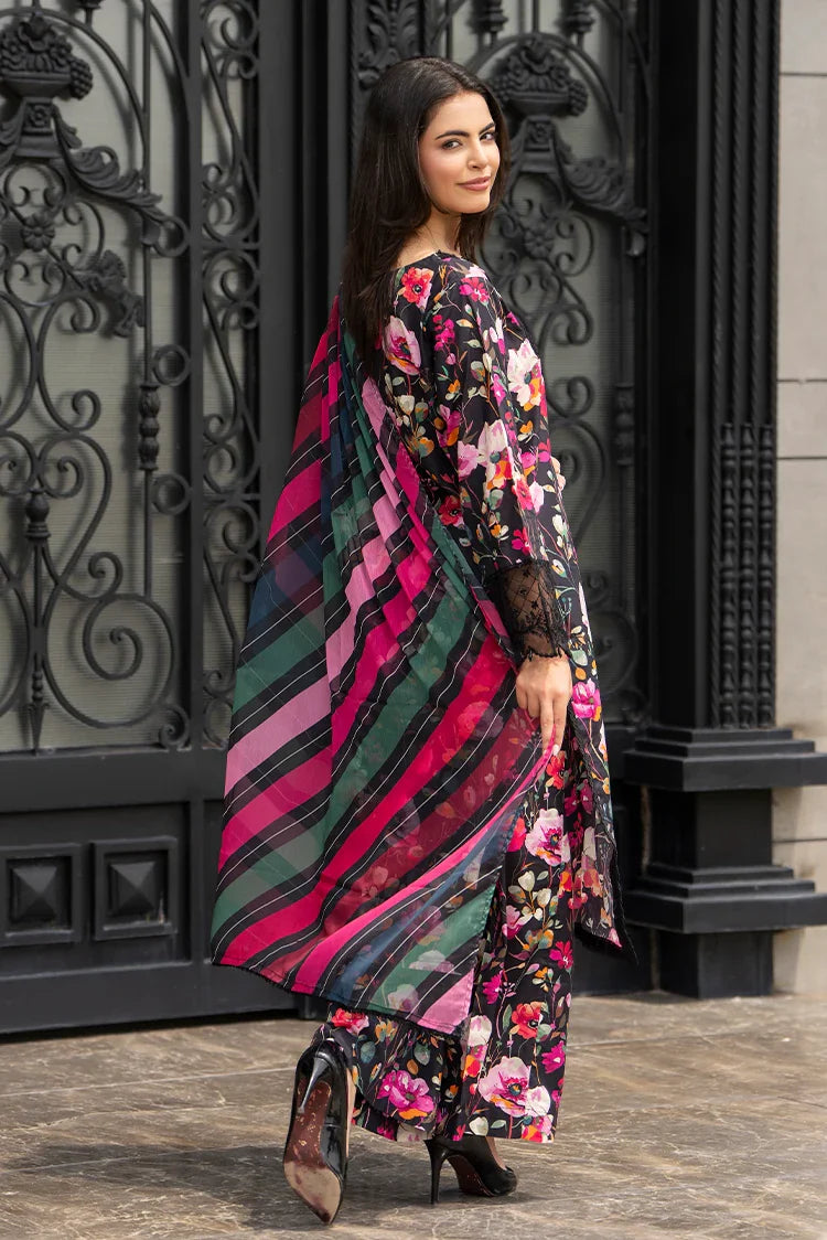 3-PC Stitched Embroidered Suit