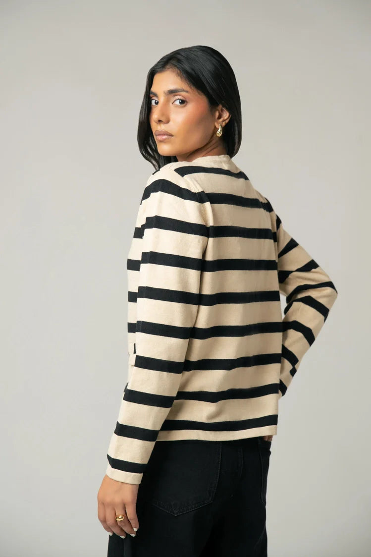 Striped Knit Sweater