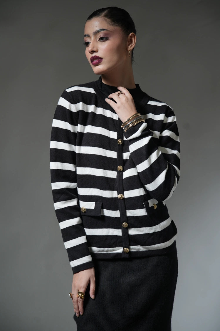 Striped Knit Sweater