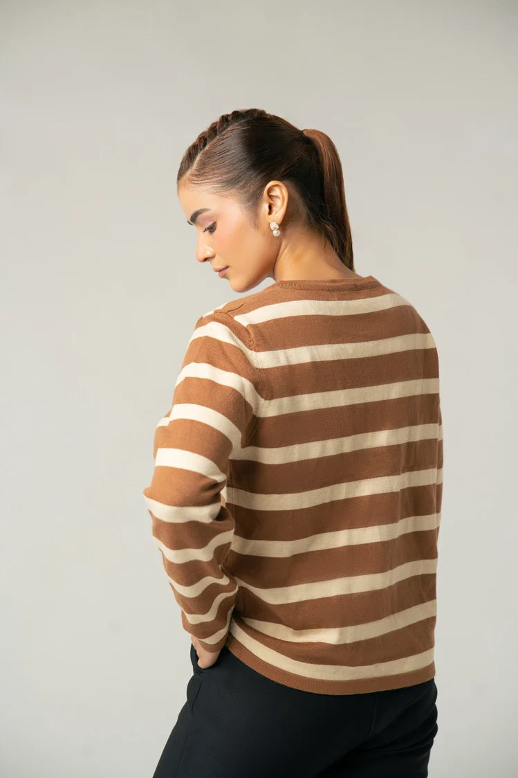 Striped Knit Sweater