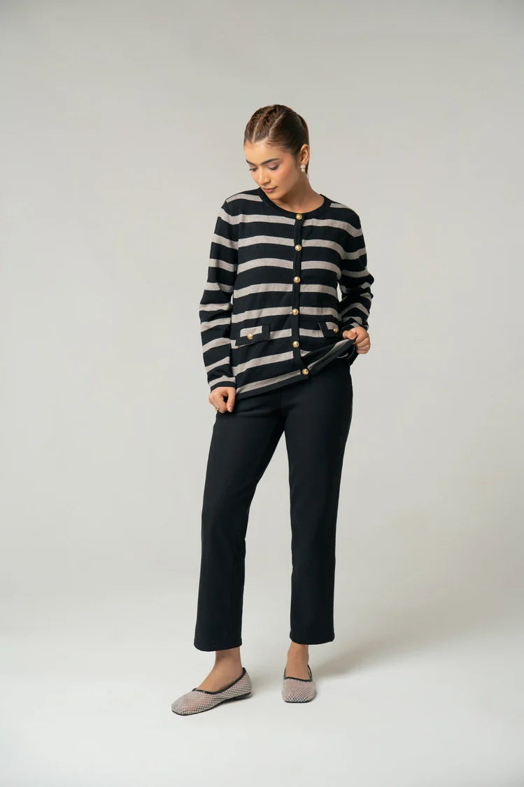 Striped Knit Sweater