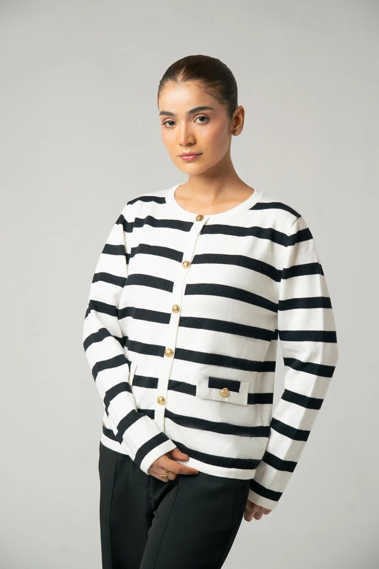 Striped Knit Sweater