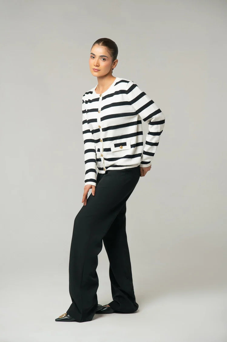 Striped Knit Sweater