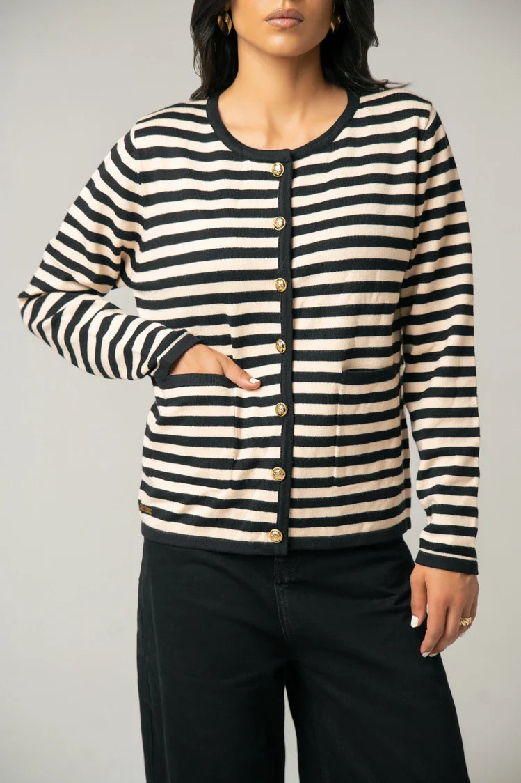Striped Knit Sweater