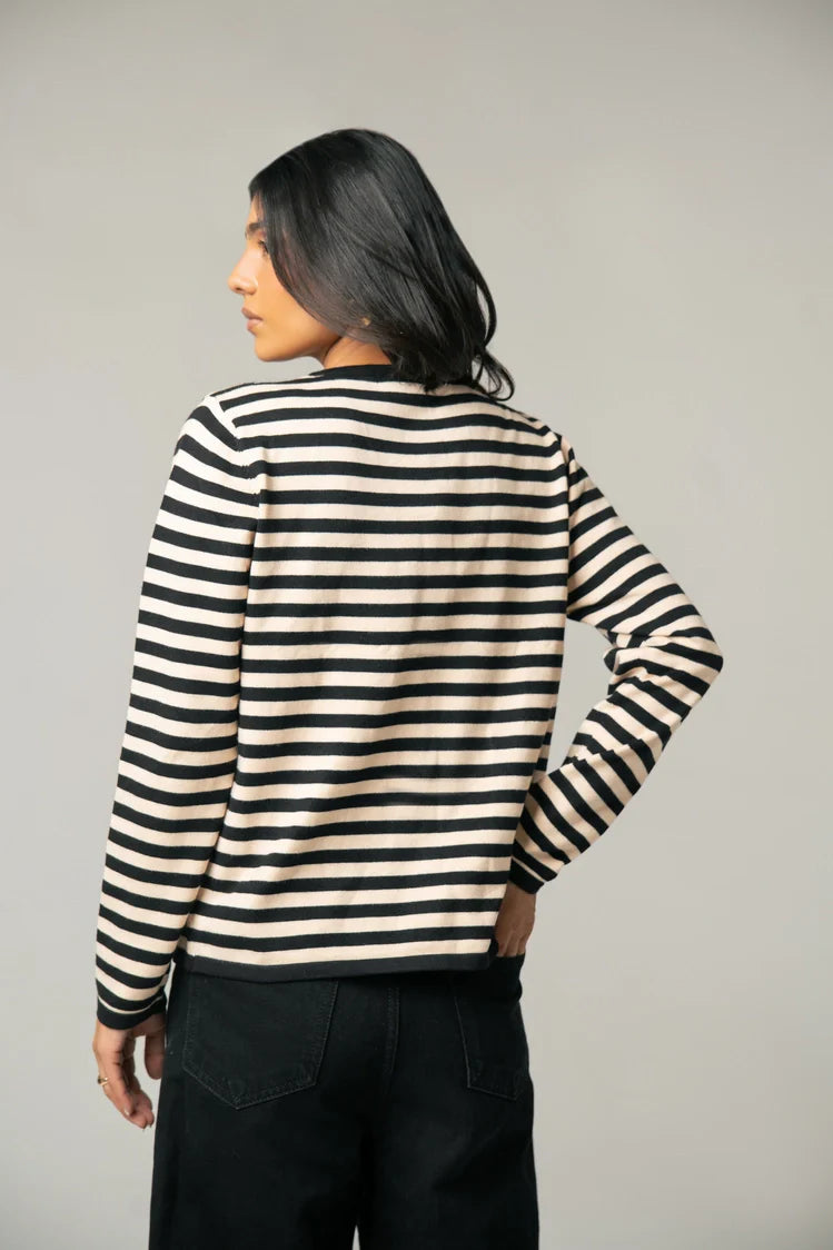 Striped Knit Sweater