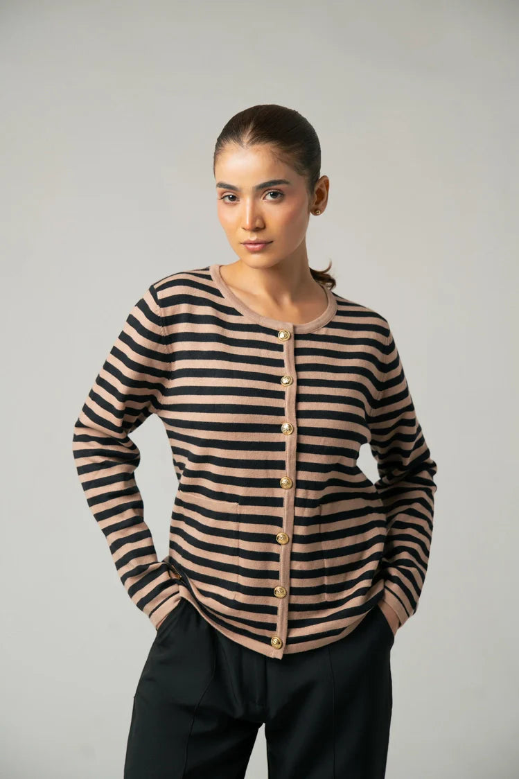Striped Knit Sweater